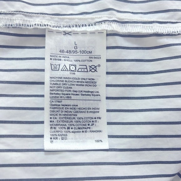 Banana Republic Off-Shoulder Striped Blouse - Picture 9 of 9